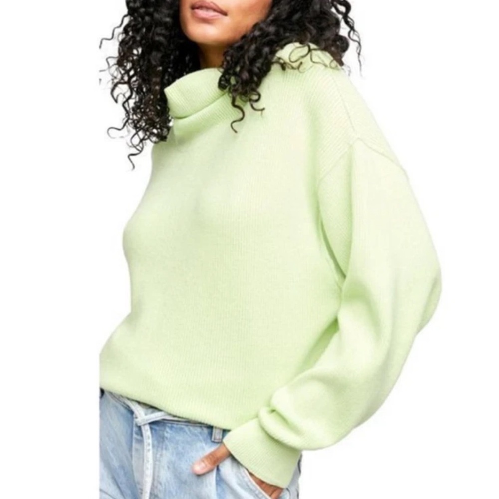 Free People Softly Structured Tunic Turtleneck Sweater
